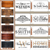 Zexpa Apparel Personalized Wood Key Hooks for Wall Customized Housewarming Wooden Gift | C5 Zexpa Apparel