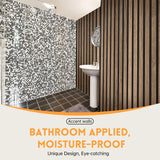 RITOLLO Wood Slat Wall Panel | 4 Pcs Soundproof Wall Panels 48" x 24.5" Wood Wall Panels 3D Sound Dampening Panels Wall Decoration - Walnut RITOLLO