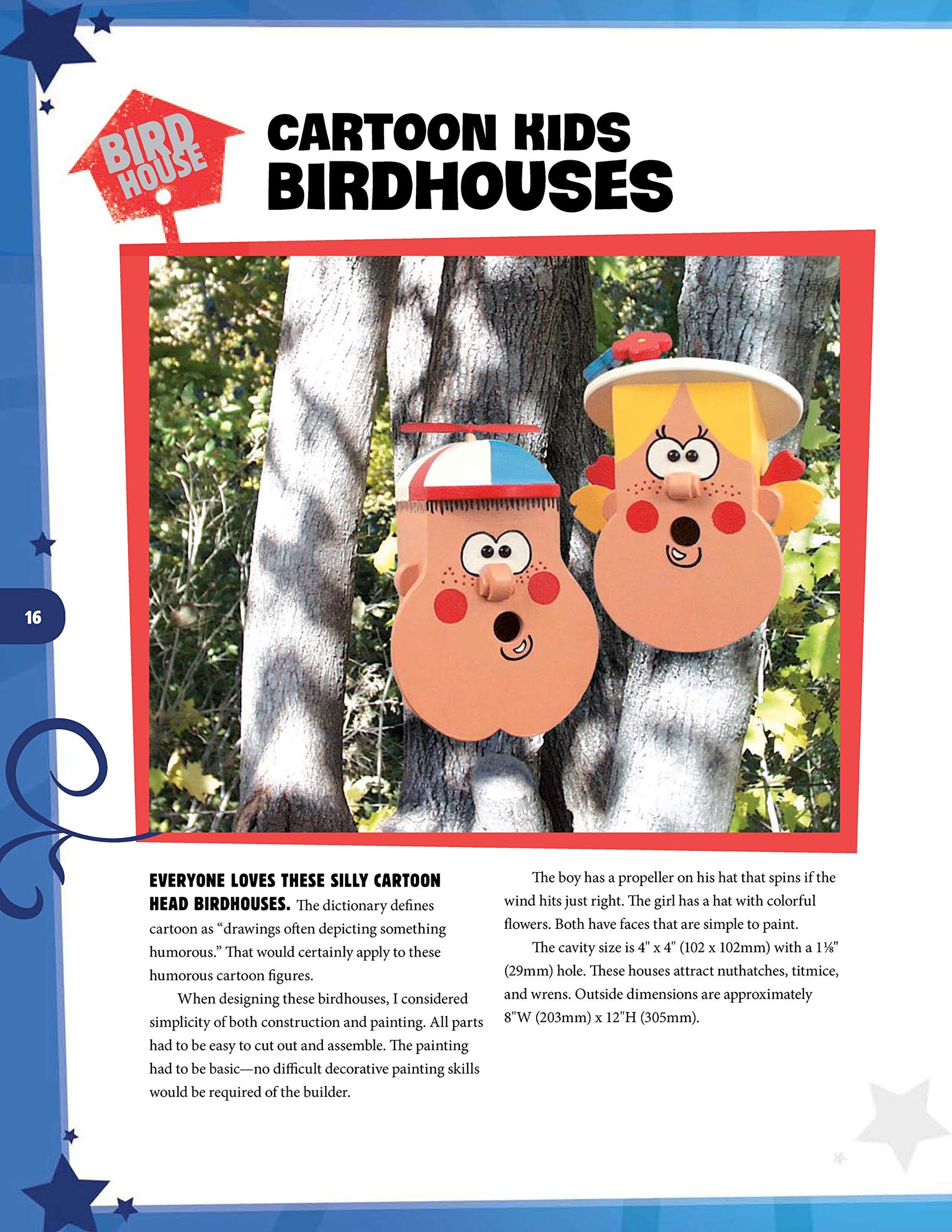 Wild & Wacky Birdhouses and Feeders: 18 Creative and Colorful Projects That Add Fun to Your Backyard (Fox Chapel Publishing) Cartoon, Bear, Tree - WoodArtSupply