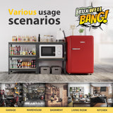 BuxWellBang 5-Shelf Heavy Duty Shelving - Adjustable Garage Storage Shelves, Metal Utility Storage Racks for Warehouse Pantry Basement Kitchen, BuxWellBang