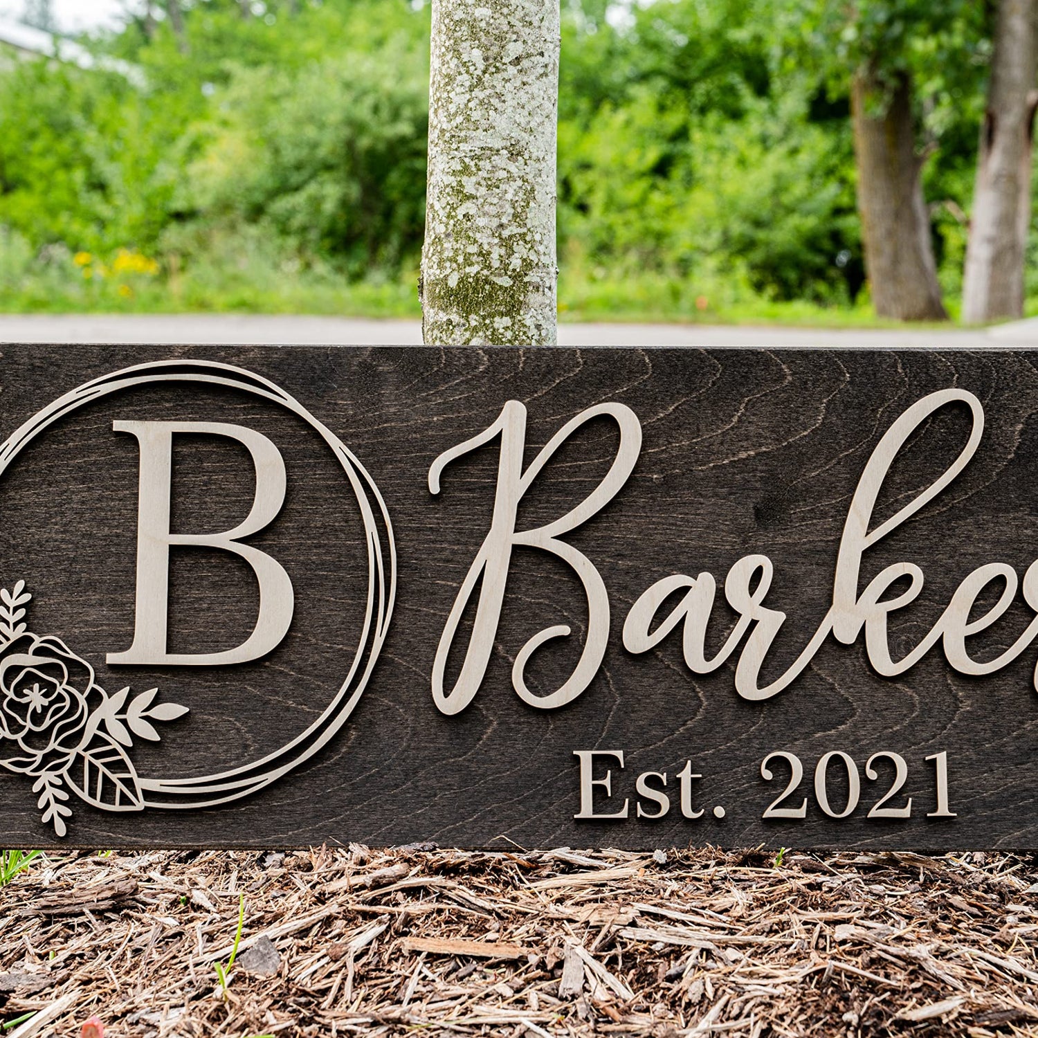 Personalized Wedding Gift | Custom Wood Sign | Wooden Last Name Established Sign | Family Name Sign Wooden Sign | Bridal Shower Gift | Anniversary Laser Woodworker