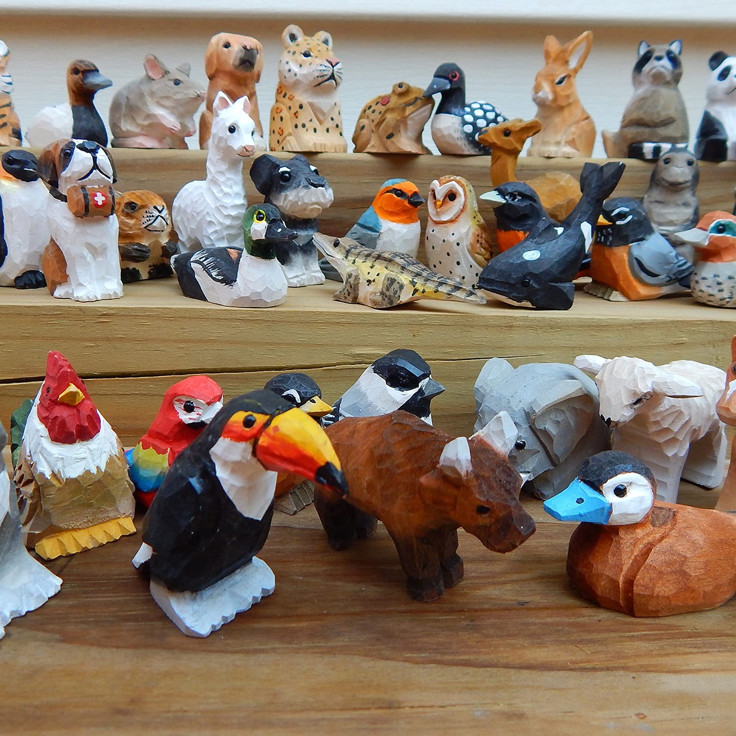 Duck DIY Paint Your Own Personalized Sculpture Wood Craft Figurine Statue Art Small Animal Selsela