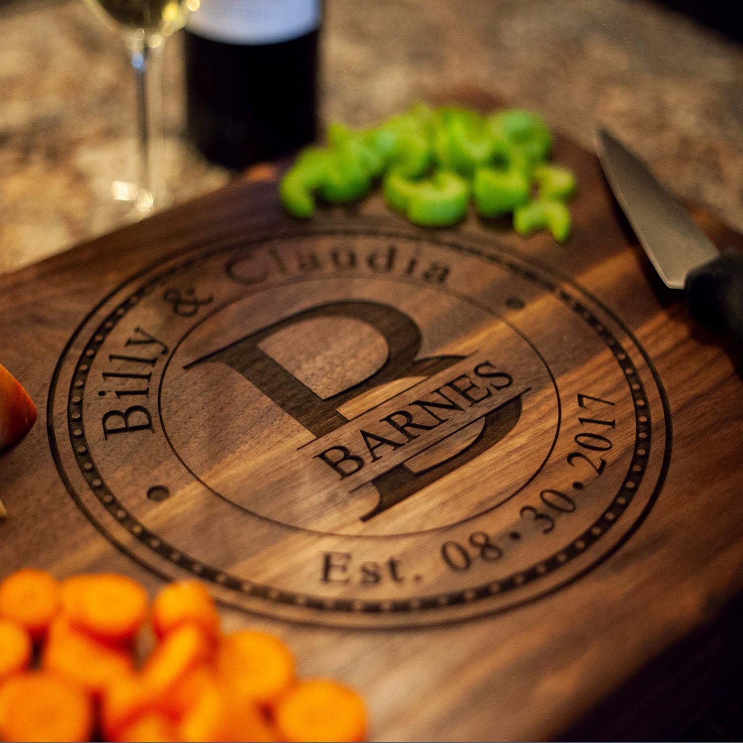 USA Hand Crafted Custom Cutting Boards Make Great mens gifts for Christmas Gifts for Woman or Wedding gifts, Anniversary Gifts, or Christmas Gifts NakedWoodWorks