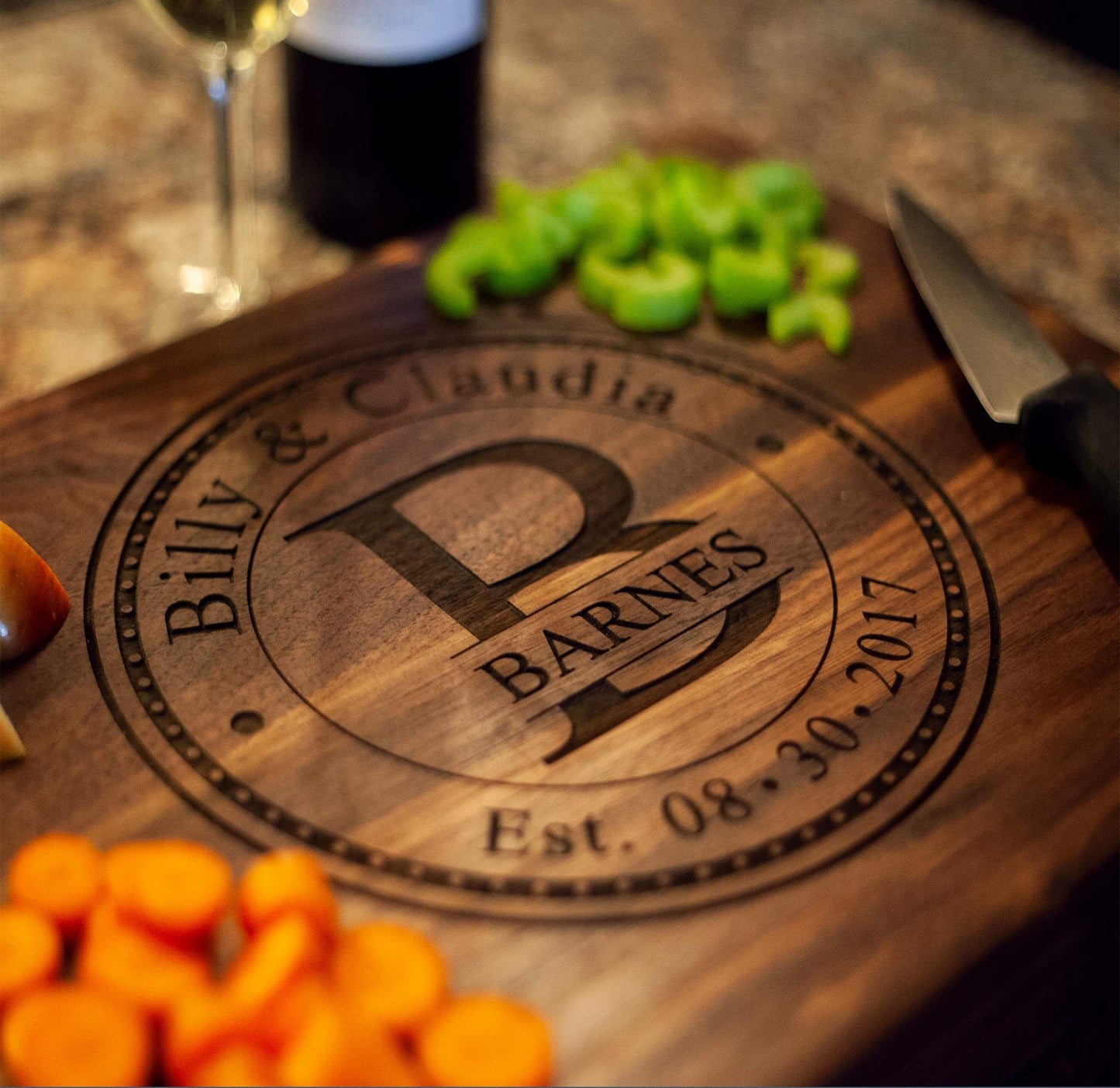 USA Hand Crafted Custom Cutting Boards Make Great mens gifts for Christmas Gifts for Woman or Wedding gifts, Anniversary Gifts, or Christmas Gifts