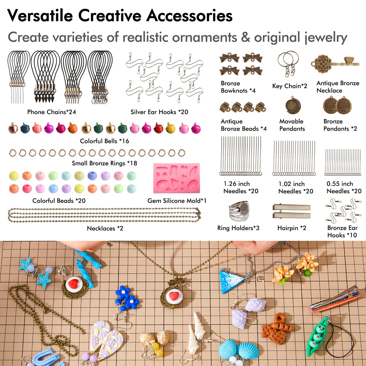 Polymer Clay, Shuttle Art 82 Colors Oven Bake Modeling Clay, Creative Clay Kit with 19 Clay Tools and 16 Kinds of Accessories, Non-Toxic, Non-Sticky, Shuttle Art