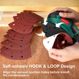 HYCHIKA Detail Sander, 14,000 OPM Compact Electric Sander Tool with 12 Pcs Sandpapers,Efficiency Dust Collection System,Suitable for Tight Spaces HYCHIKA BETTER TOOLS FOR BETTER LIFE