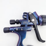 HVLP 6800B Spray Gun 1.3mm with no wash Cup and Adapter car spayer Painting Tool Spray air Paint Gun Airbrush Low Pressure 260L/MIn (Blue) Fivean