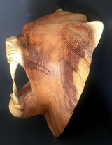 OMA Wood Carved African Lion Mask Head Wall Mount Sculpture Wall Decor - Hand Crafted PREMIUM QUALITY - XL SIZE BRAND OMA