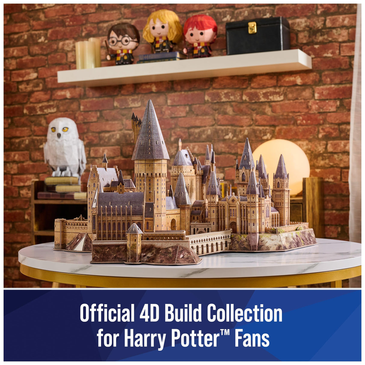 4D Build, Harry Potter Deluxe Hogwarts Castle with Astronomy Tower & Great Hall Over 2ft. Wide Model Kit 384 Pcs, 3D Puzzles for Adults & Teens 12+ 4D Build