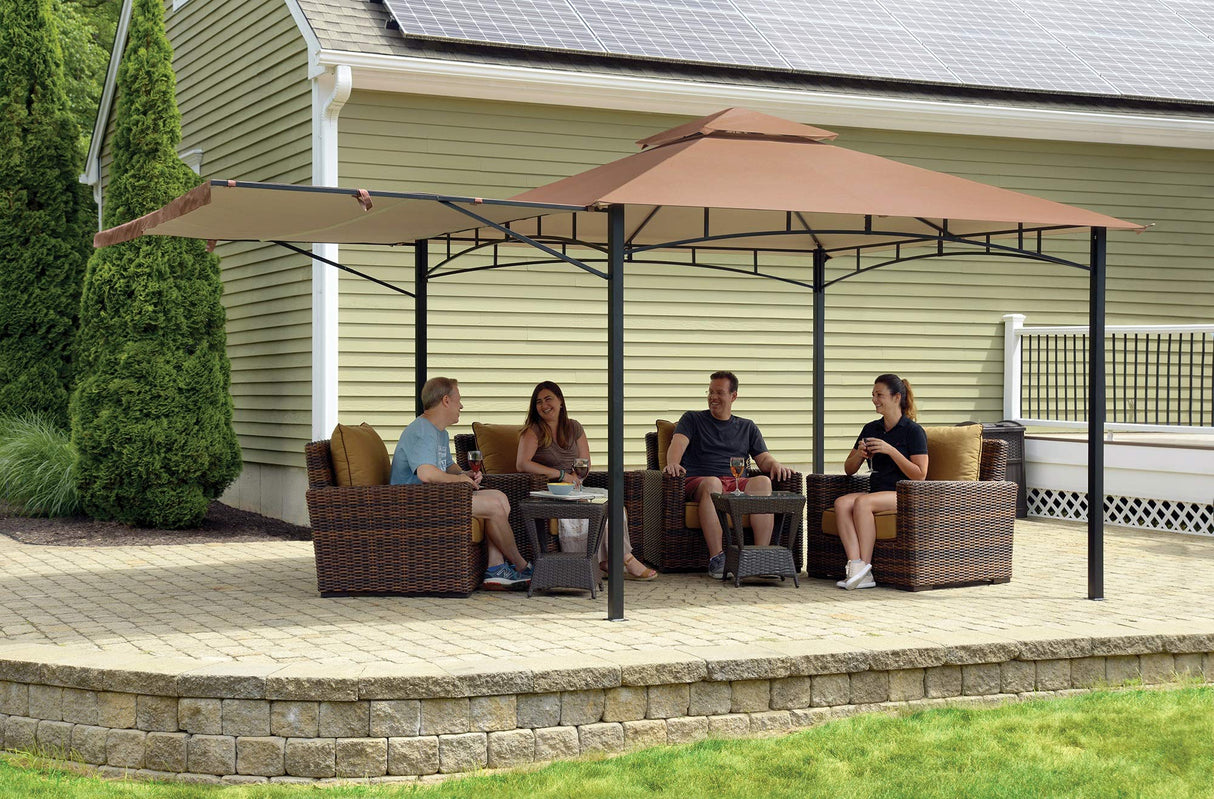 ShelterLogic 24011 Redwood Gazebo – 11 ft. x 11 ft., Bronze Arrow Storage Products