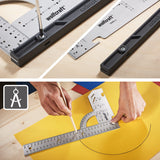wolfcraft Universal Angle & Try Square I 5206000 I for Measuring, Marking, Drawing and Guided Cutting wolfcraft