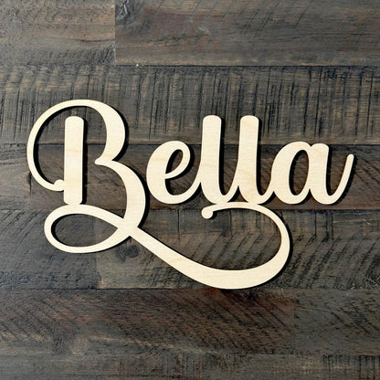 Custom wood name sign cutout Baby name sign Above the crib sign Large custom name sign nursery name sign girl nursery name sign Personalized - WoodArtSupply