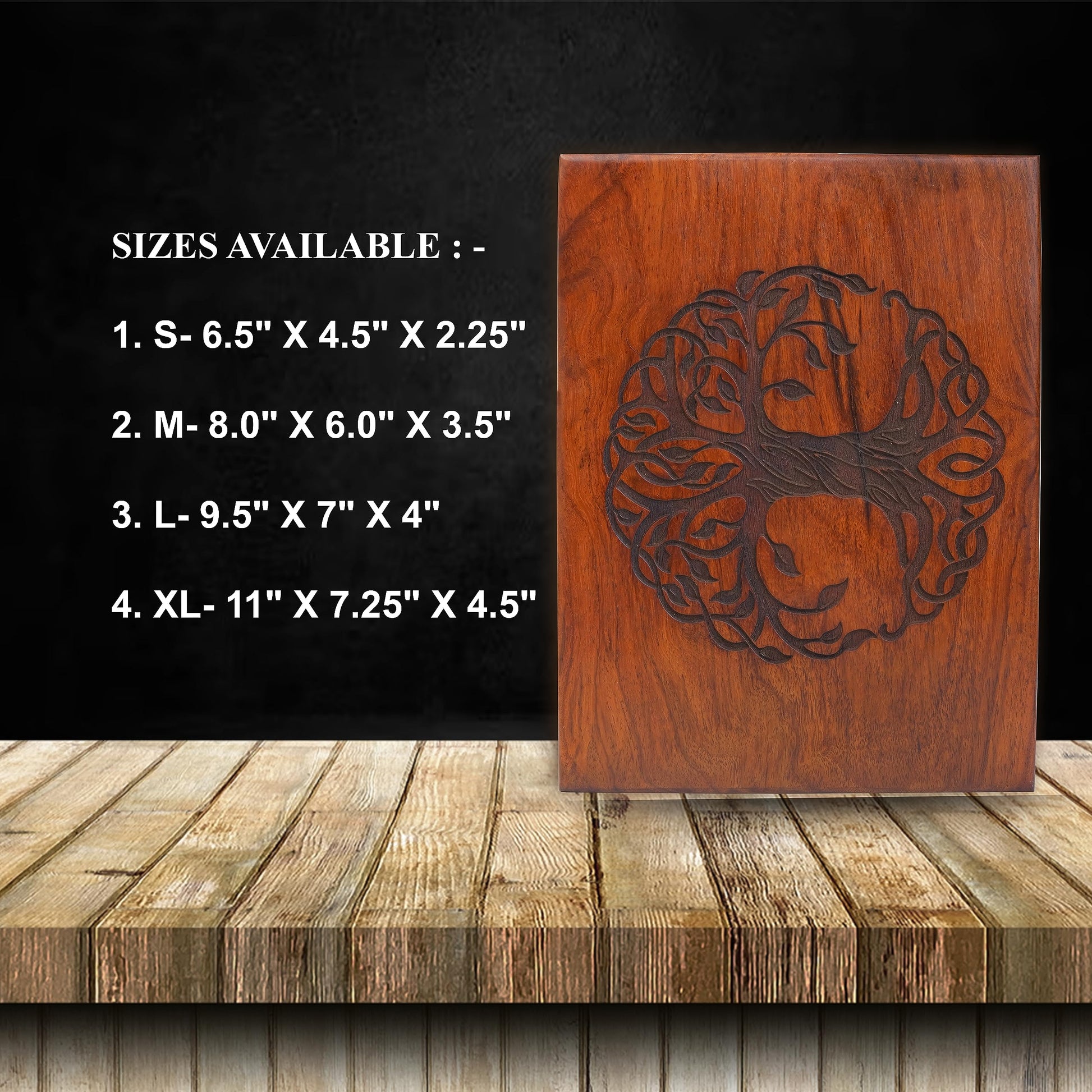 Personalized Urns for Human or Pet Ashes, Personalized Wooden Engraved Cremation Urn, Wood Funeral Urn - Keepsake Box, Memorial Urn or Casket (Wood - WoodArtSupply