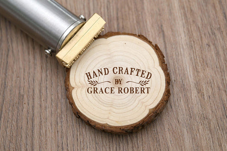 Custom Electric Branding Iron with Logo Stamp - Personalised 200W Heat Tool for Wood and Leather N-K