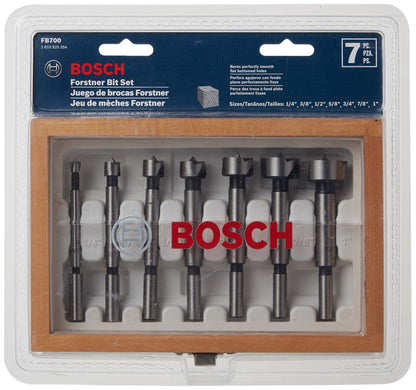 BOSCH FB700 7-Piece Wood Forstner Bit Set