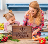 Silverhill Design Custom Wood Cutting Board Gift:Perfect Wedding & Anniversaries! Personalized Charcuterie Cheese Board for Couples, Friends, & Generic