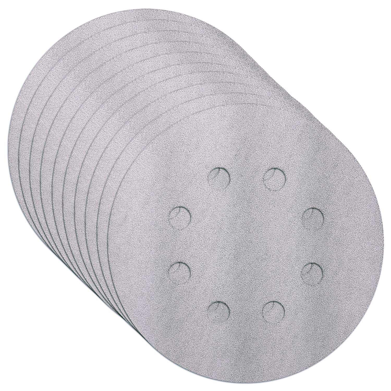 Makita 30 Piece - Multi Grit Sanding Disc Set For 5" Random Orbit Sanders - For Wood, Metal & Plastic - 80, 120 & 240 Grit | 8 Hole Hook-And-Loop Makita