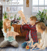 Puzzled 3D Puzzle Black Bear Wood Craft Construction Model Kit, Fun & Educational DIY Animal Wooden Toy Assemble Model Unfinished Crafting Hobby Puzzled