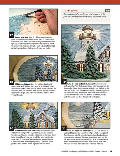 Relief Carving Projects & Techniques: Expert Advice and 37 All-Time Favorite Projects and Patterns (Fox Chapel Publishing) 3D Relief Carving