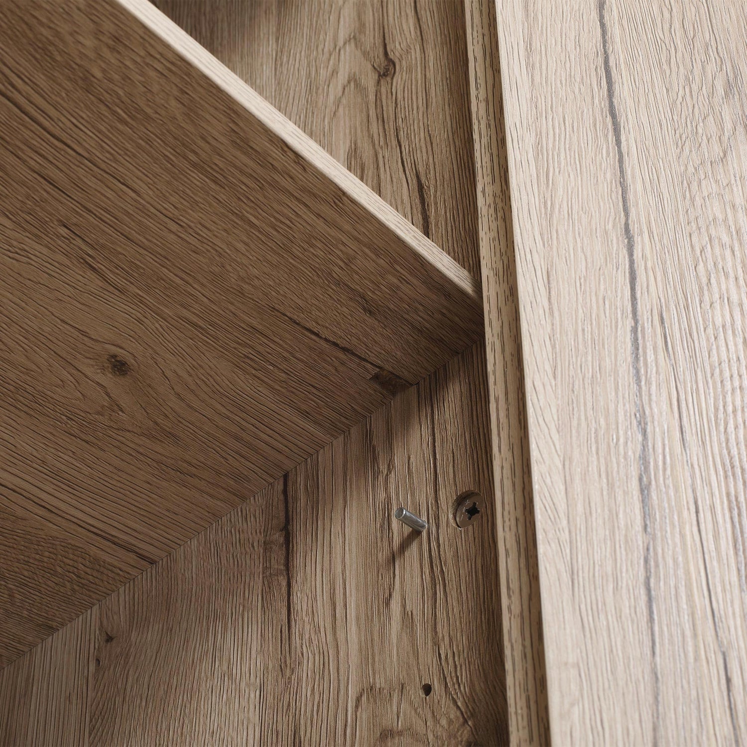 HOMCOM 72" Freestanding 4-Door Kitchen Pantry, Storage Cabinet Organizer with 4-Tiers, and Adjustable Shelves, Natural HOMCOM