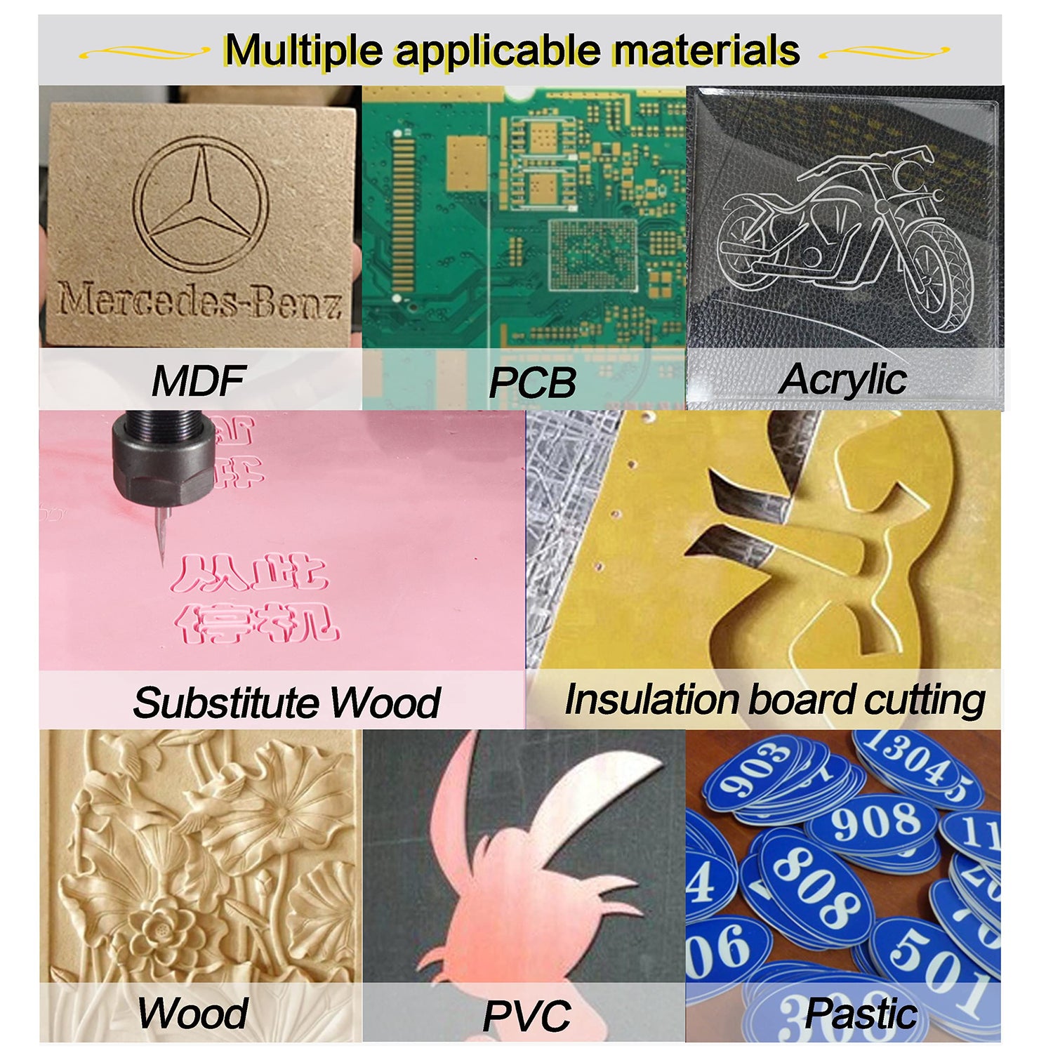 CNCTOPBAOS 3 Axis Desktop DIY Mini CNC 3018 Router Kit GRBL Control Plastic Acrylic PCB PVC Wood Carving Milling Engraving Machine Working Area CNCTOPBAOS