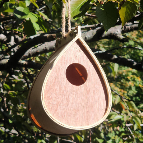 Pollinating Palace - Outdoor Hanging Wooden Bird House,Outdoor Birdhouse for Hummingbirds, Bluebirds and Finch Cardinals, Songbirds, Birdhouse GardeningProducts4Less