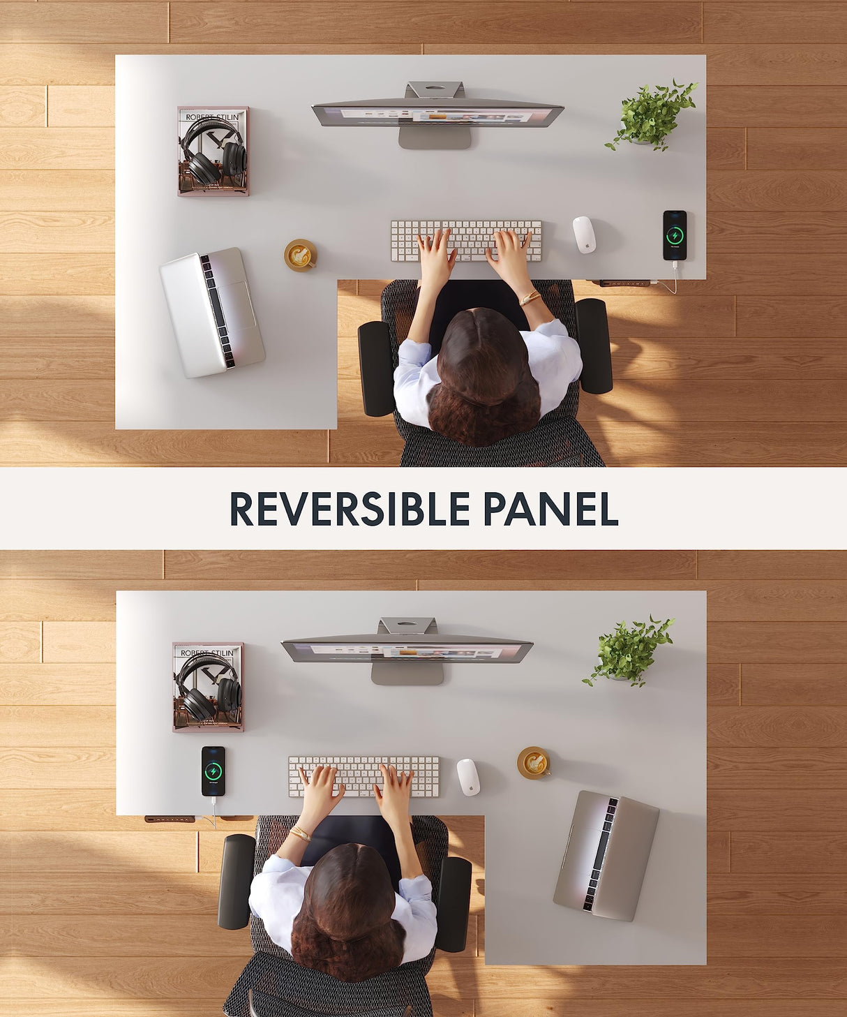 FLEXISPOT Pro Corner Desk Dual Motor L Shaped Computer Electric Standing Desk Sit Stand Up Desk Height Adjustable White Desk Home Office Table with FLEXISPOT