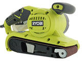 Ryobi BE319 6 Amp Portable 320 Feet / Minute Corded Belt Sander (3” x 18”) w/ Onboard Removable Dust Bag (Medium Grit Sanding Belt Included) Ryobi