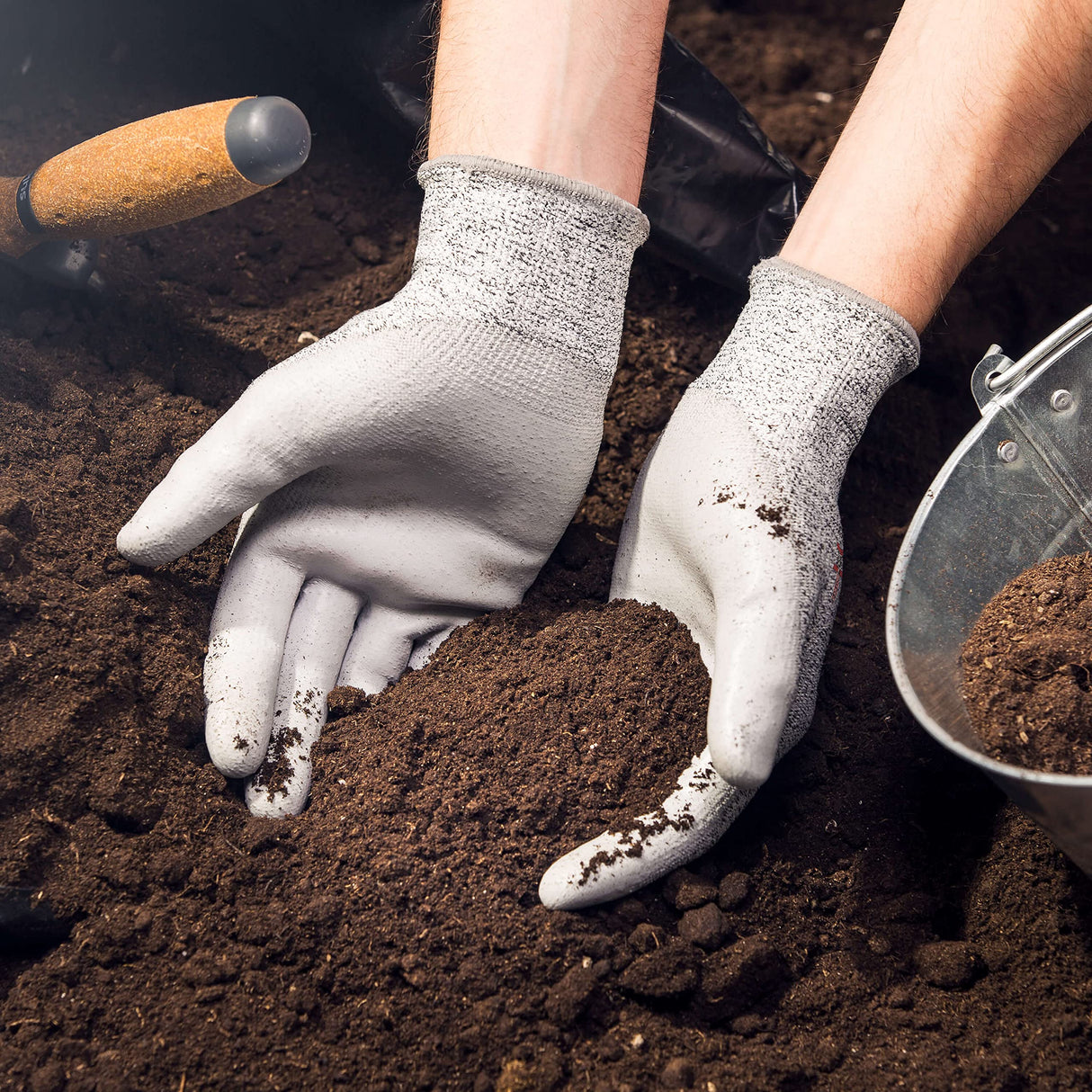 SAFEAT Safety Grip Work Gloves for Men and Women – Protective, Flexible, Cut Resistant, Comfortable PU Coated Palm. Complimentary Ebook Included. SAFEAT