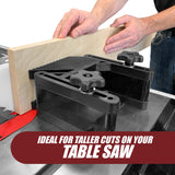 Fulton Dual Deluxe Stackable Featherboards with Riser Blocks Aluminum Miter Lock Bar and T Bolt Hardware for Track or Miter Slot Mounting Ideal for Fulton