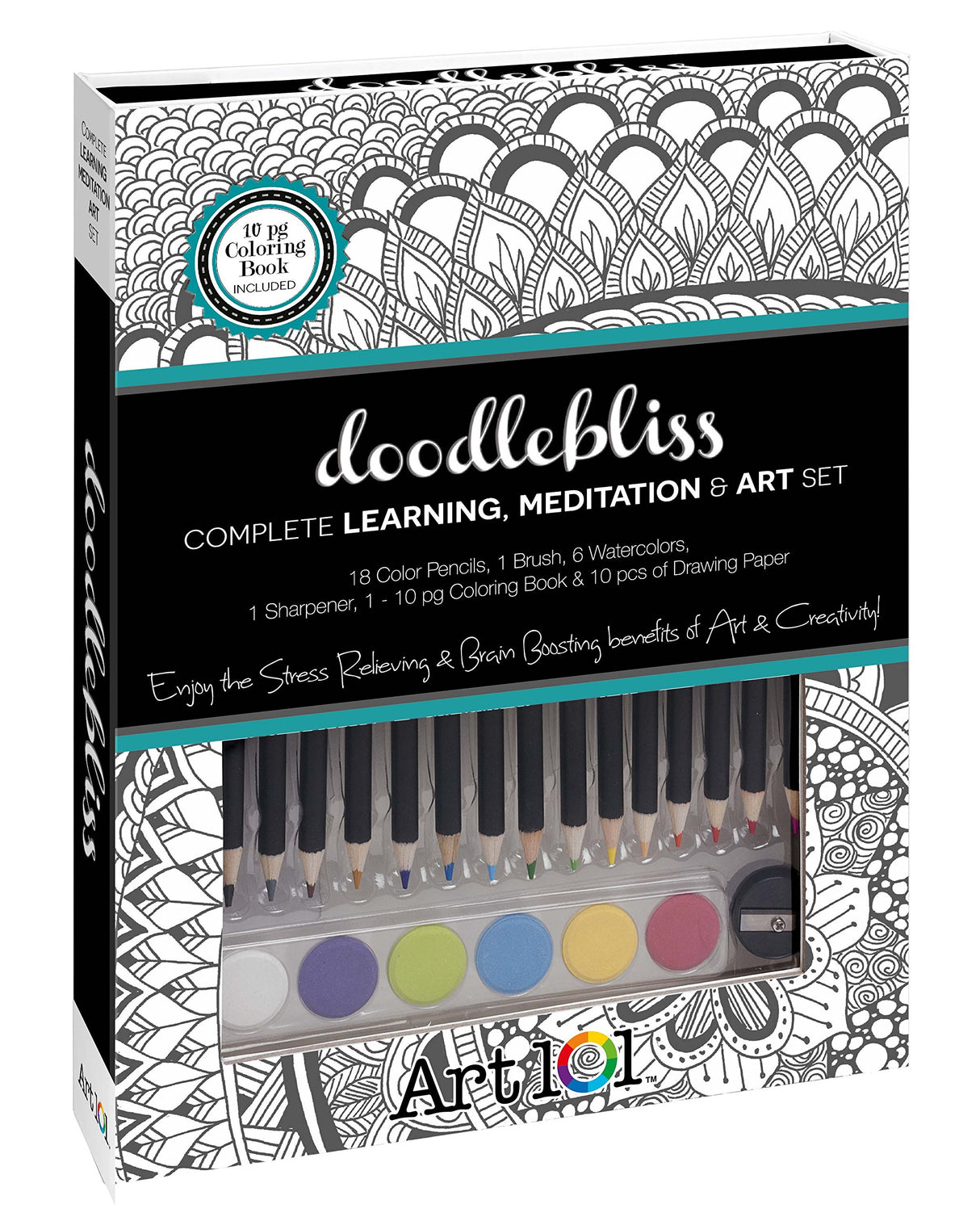 Art 101 USA Doodlebliss Window Book Box (42 Piece) Art 101 USA