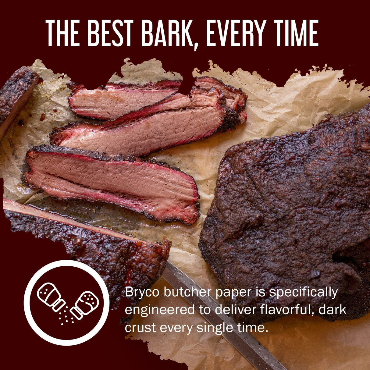 Brown Kraft Butcher Paper Roll - 18 Inch x 100 Feet Brown Paper Roll for Wrapping and Smoking Meat, BBQ Paper for the Perfect Brisket Crust - Bryco Goods