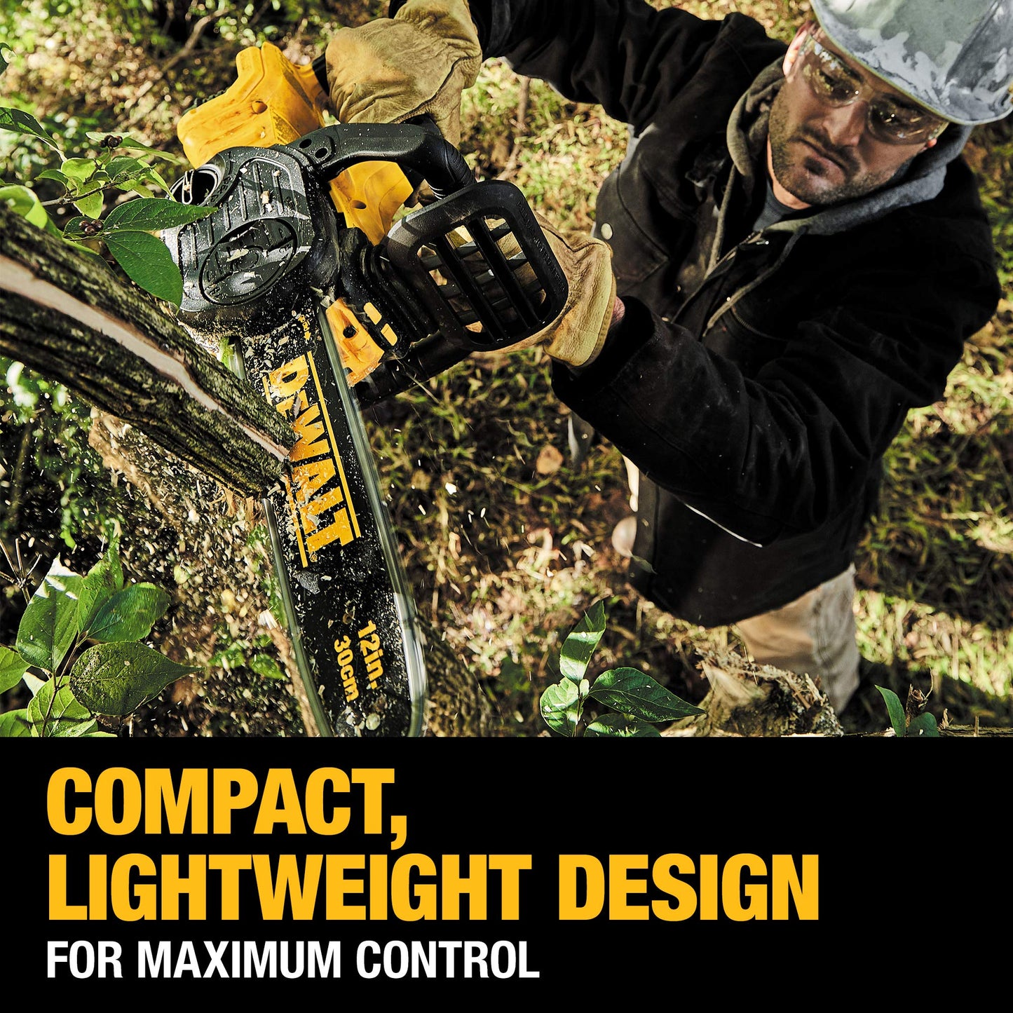 DEWALT 20V MAX* XR Chainsaw, 12-Inch, Tool Only (DCCS620B) - WoodArtSupply