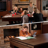 Freetime Fun 7 FT 3 in 1 Multi Game Pool Table with Dining Top Pool Table Ping Pong Table Combo, Includes Pool Table Accessories and Tennis Paddles Freetime Fun