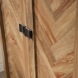 Sauder Cannery Bridge Storage Pantry Cabinet, L: 35.20" x W: 16.26" x H: 71.97", Sindoori Mango finish Sauder