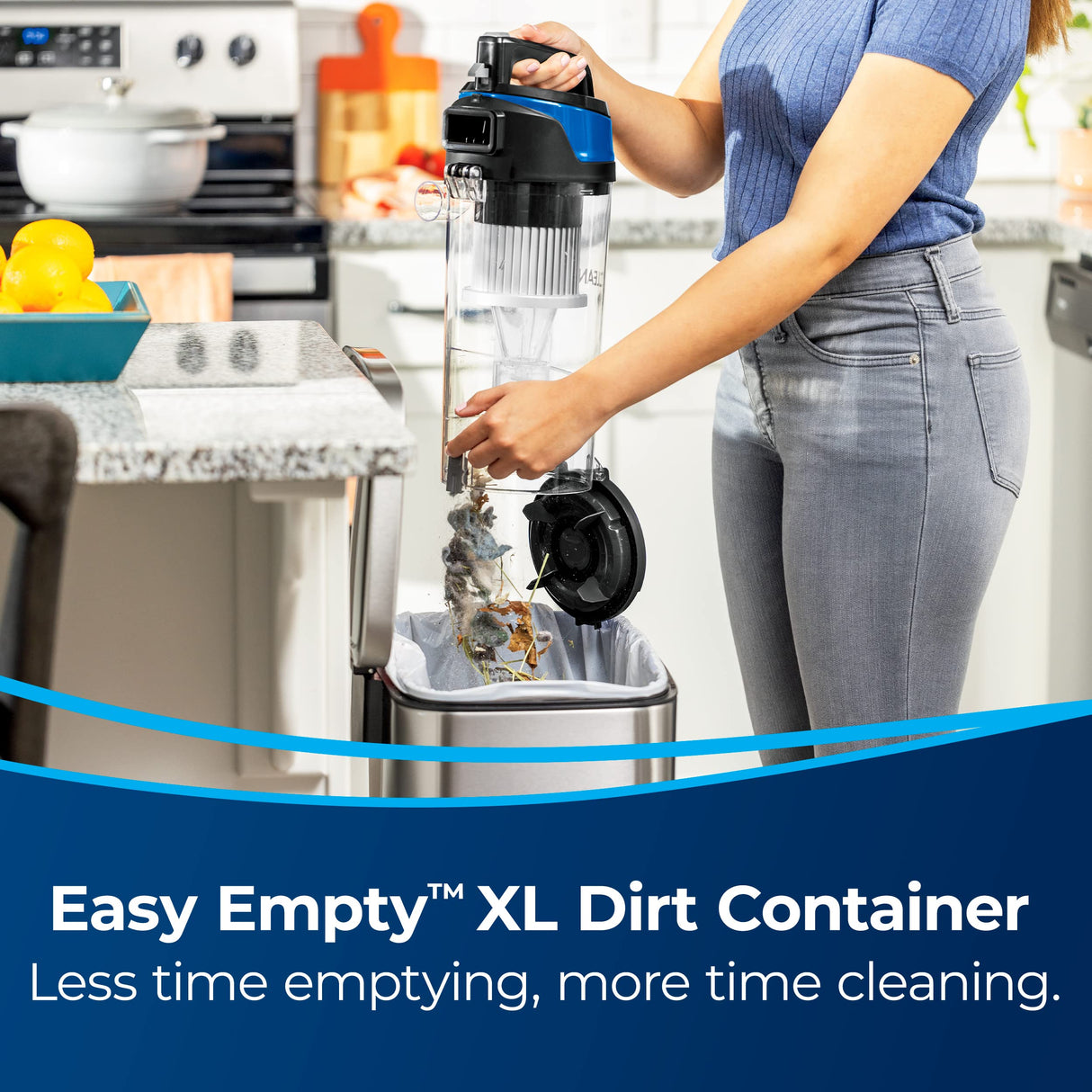 BISSELL CleanView Upright Bagless Vacuum Cleaner with Active Wand, 3536,Black/Cobalt Blue Bissell