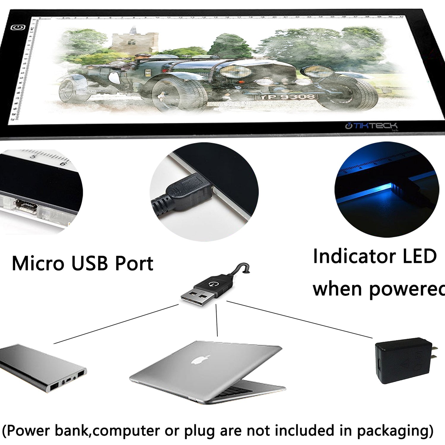 A4 Ultra-Thin Portable LED tracing Light Box Dimmable Brightness LED Art Tracing Pad for Artist Drawing Sketching Animation Stencilling and 5d tiktecklab