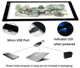 A4 Ultra-Thin Portable LED tracing Light Box Dimmable Brightness LED Art Tracing Pad for Artist Drawing Sketching Animation Stencilling and 5d tiktecklab