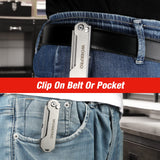 WORKPRO EDC Folding Utility Knife, Mini Box Cutter with Quick Open Axis Lock, Quick Change Blade Razor Knife, Foldable Small Pocket Knife with Belt WORKPRO