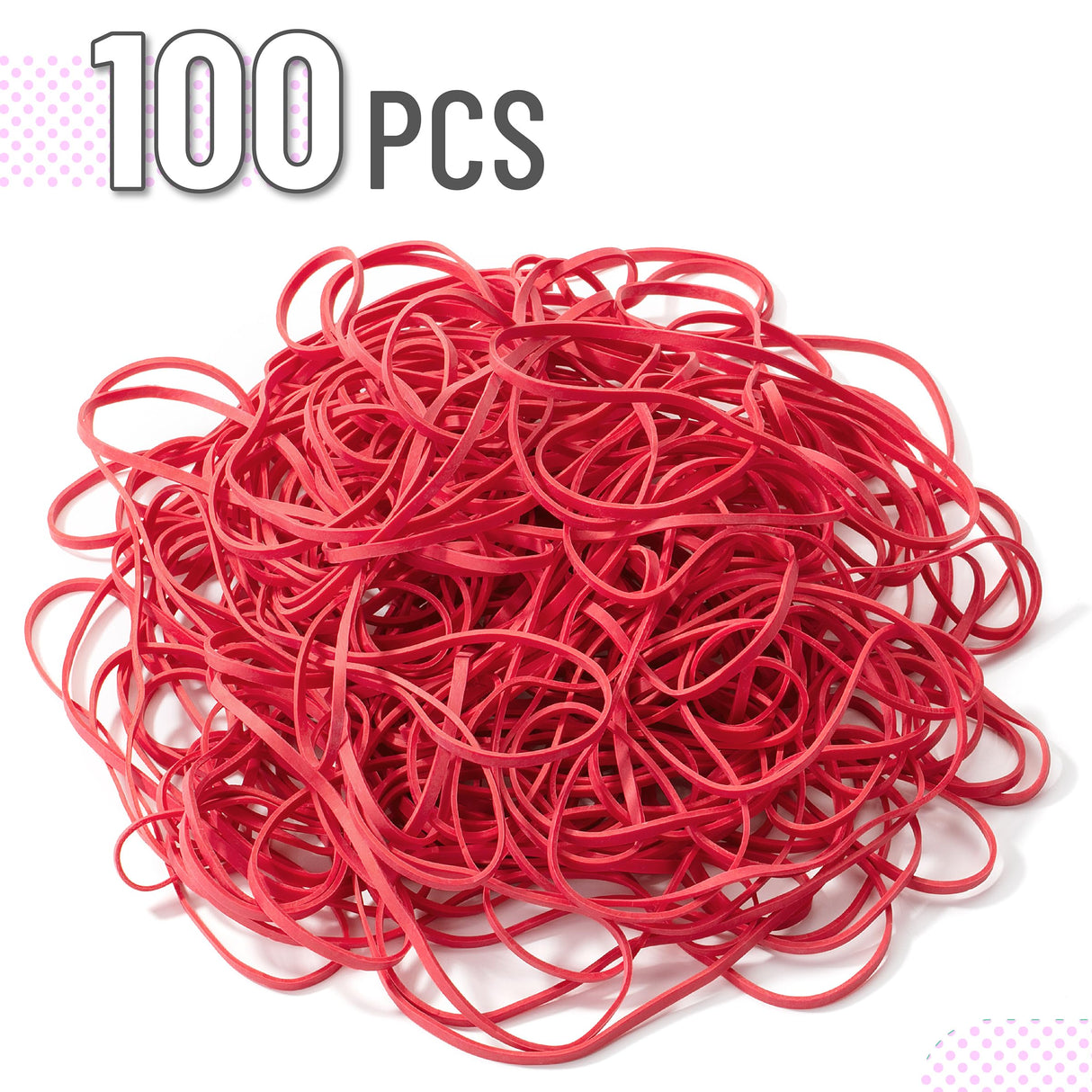 Mr. Pen- Large Rubber Bands, 100 Pack, Red, Big Rubber Bands, Extra Large Rubber Bands, Red Rubber Bands Large, Long Rubber Bands Office Supplies, 7 Mr. Pen