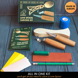 BeaverCraft, Wood Whittling Kit for Beginners DIY04 - Spoon Carving Kit - Wood Carving Whittling Hobby Kit for Adults and Teens - Wood Carving Hook BeaverCraft