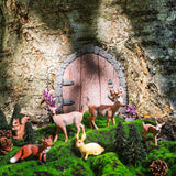 26 Pcs Forest Woodland Figurines Toys Model Trees Kit with Deer Figurine Squirrel Toy Playset Cake Toppers for Kids Toddlers Birthday Party Sratte