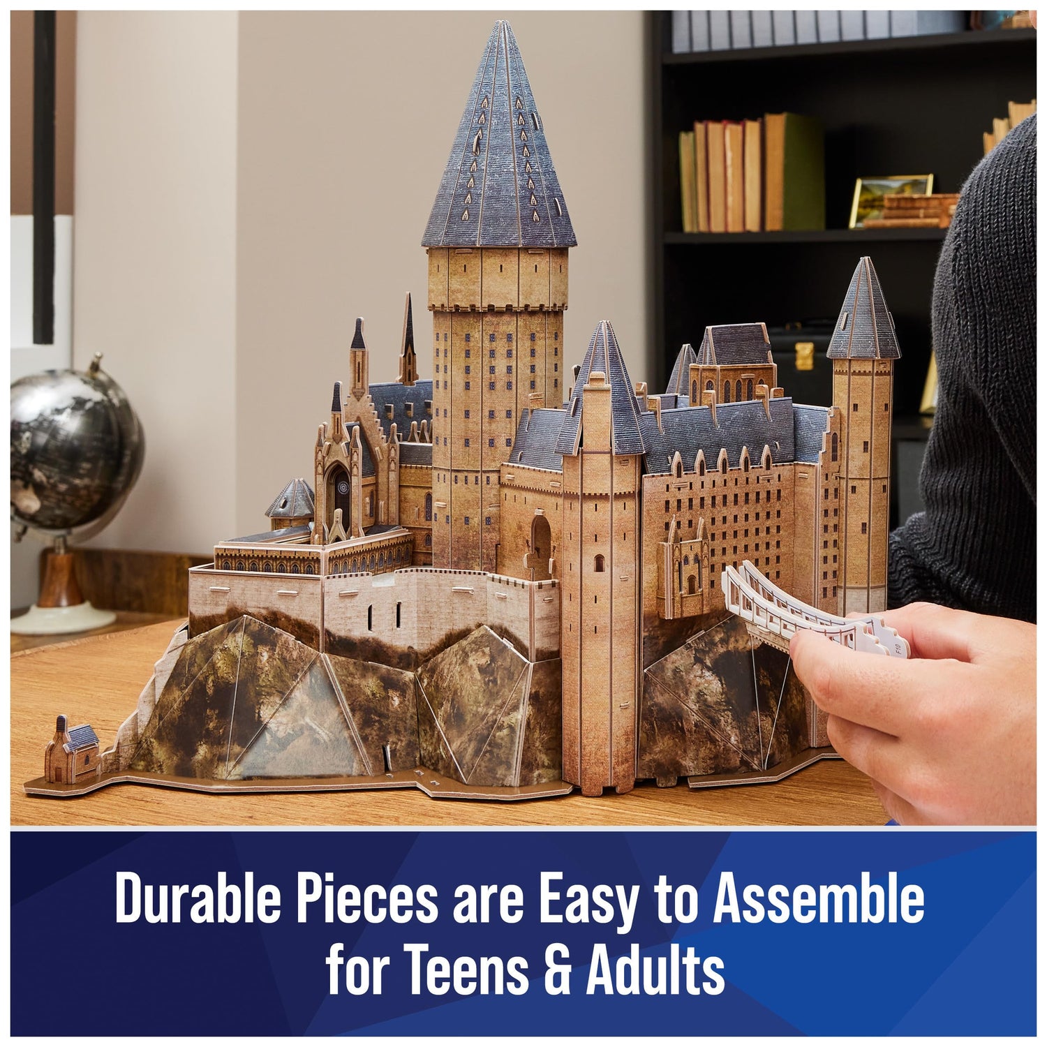 4D Build, Harry Potter Hogwarts Castle 3D Puzzle Model Kit 209 Pcs | Harry Potter Gifts Desk Decor | Building Toys | 3D Puzzles for Adults & Teens 4D Build