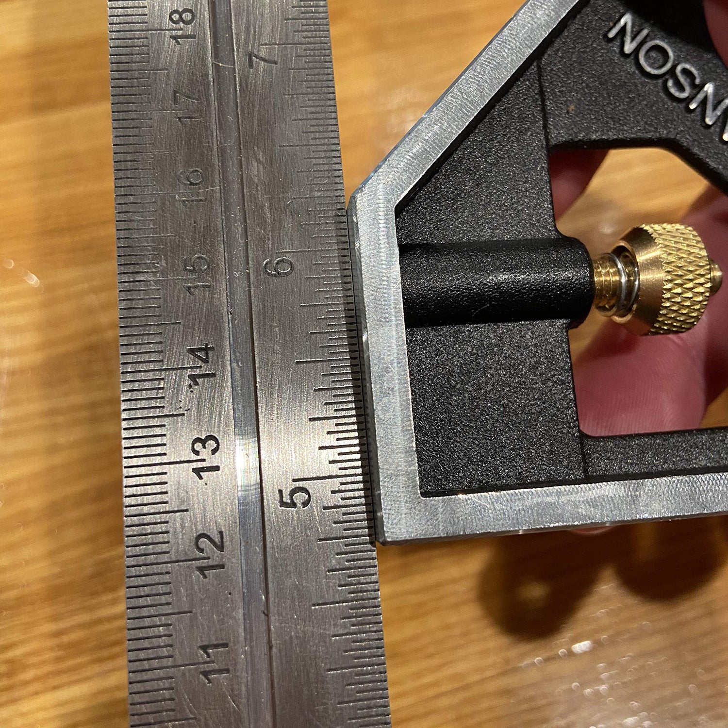 Swanson Tool Co TC132 12-Inch Combo Square with Cast Zinc Body, Stainless Steel Ruler and Brass Bolt Swanson Tool Co., Inc