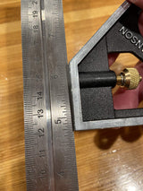 Swanson Tool Co TC132 12-Inch Combo Square with Cast Zinc Body, Stainless Steel Ruler and Brass Bolt Swanson Tool Co., Inc