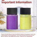 Mica Powder，48 Colors - 10G/Bottle of Natural Pigment Powder for Epoxy Resin，Soap Making，Candle Making,Lip Gloss,Car Freshies,Dye,Nail Polish,Bath WoodArtSupply