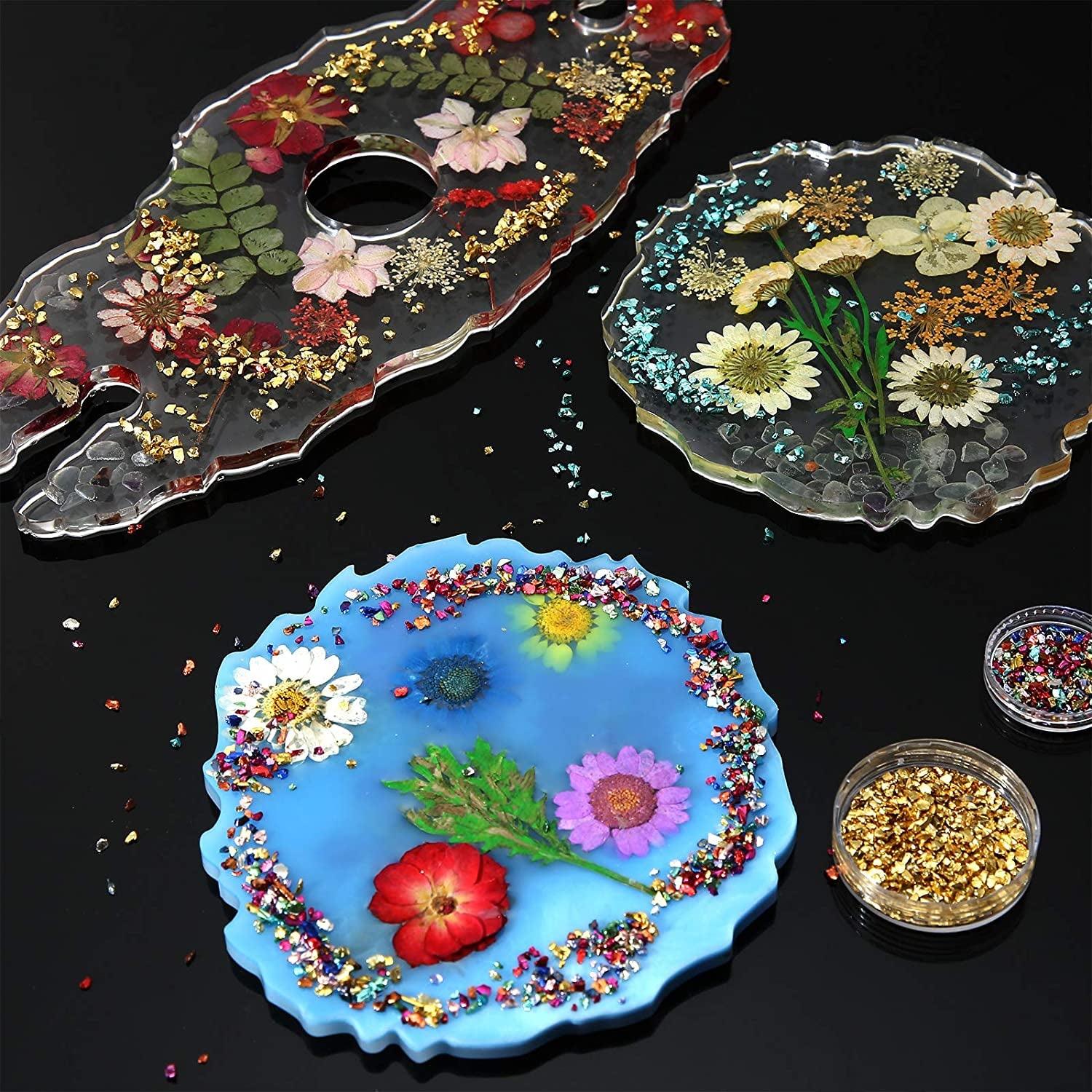 36 Pack Crushed Glass Glitter, Broken Crushed Glass Pieces for Craft Resin Nail DIY Craft Vase Filler Epoxy Resin Art Jewelry Making WoodArtSupply