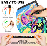 Paint Pens, 18 Colors Acrylic Paint Pens Paint Markers, Dual Tip Pens with Medium Tip WoodArtSupply