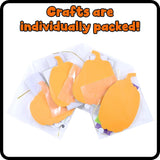 Create Your Own Halloween Pumpkins - Set of 4 - Halloween Crafts for Kids Ages 4-8 - DIY Party Favors, Ornaments, Magnets and Décor WoodArtSupply