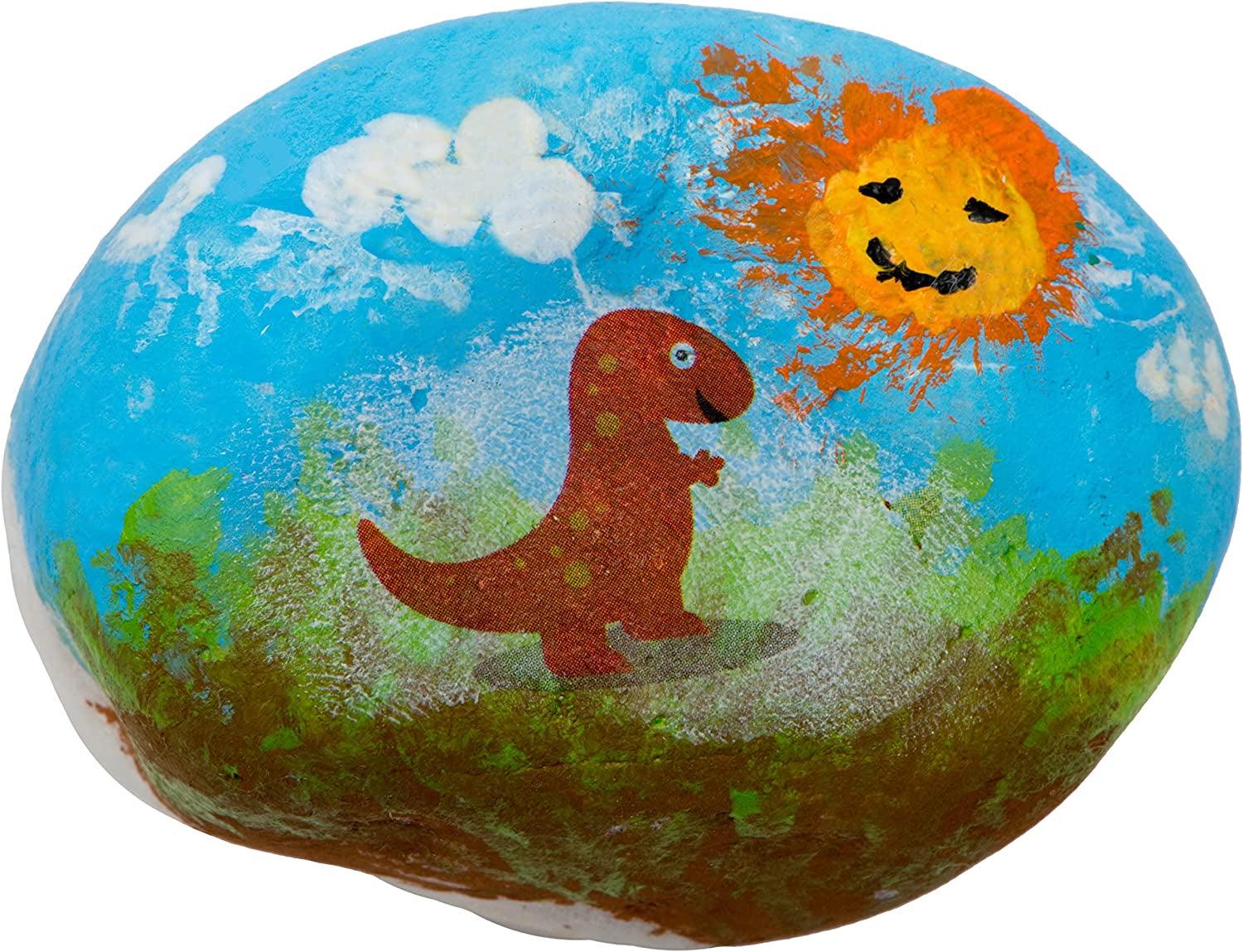 Rock Painting Kit for Kids - Arts & Crafts Supplies Set for Girls & Boys Ages 6-12 - WoodArtSupply